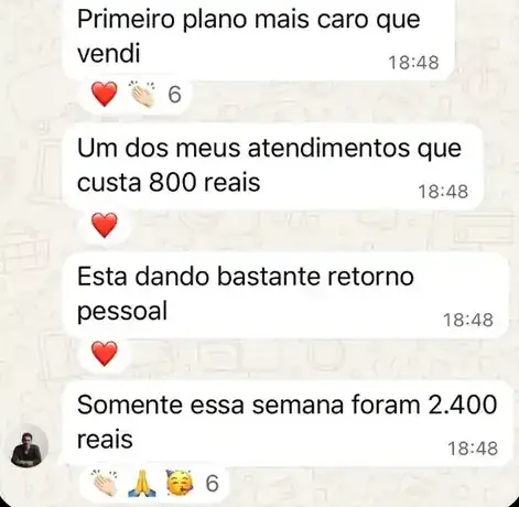 Aluna conta que vendeu seu plano mais caro, de 800 reais